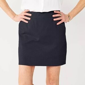 Croft & Barrow Navy pull-on skort XXL